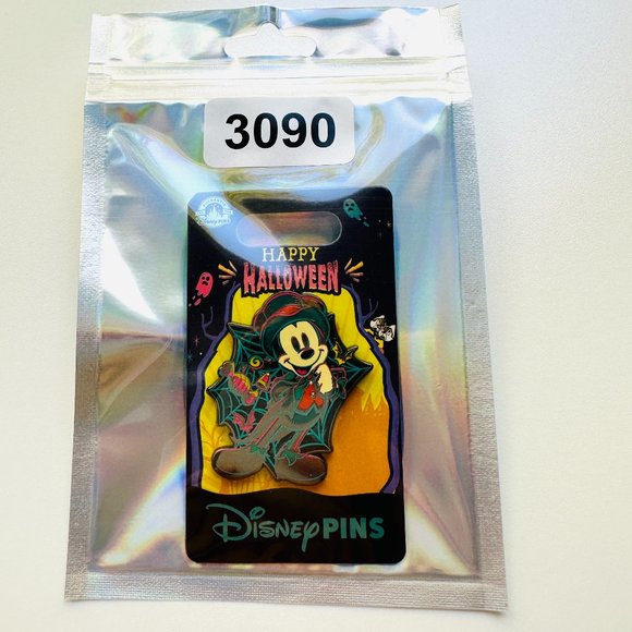3090  DISNEY PARKS DISNEYLAND DISNEYWORLD PIN  LIMITED EDITION HALLOWEEN MICKEY - Picture 1 of 5